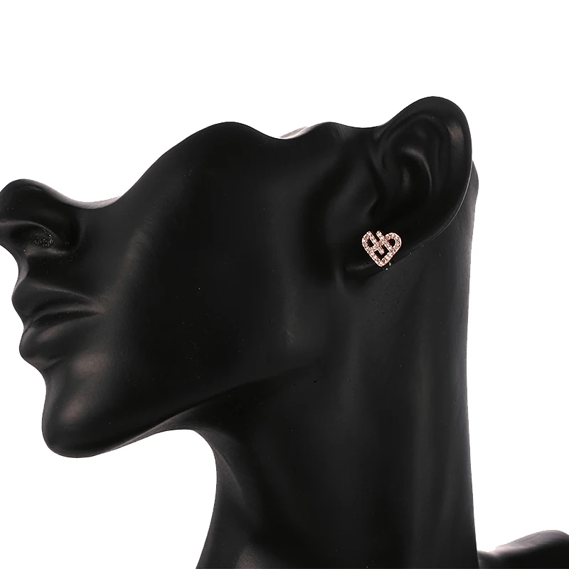 EMMAYA أقراط على شكل قلب من الزركونيا المكعبة للبيع بالجملة بجودة جيدة 2017 بسعر المصنع