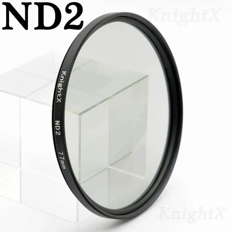 KnightX ND2 ND4 ND8 ND16 ND 52MM 58MM 67MM 77MM Camera Lens Filter For canon eos sony nikon 400d d70 photo kit 60d 200d 18-135