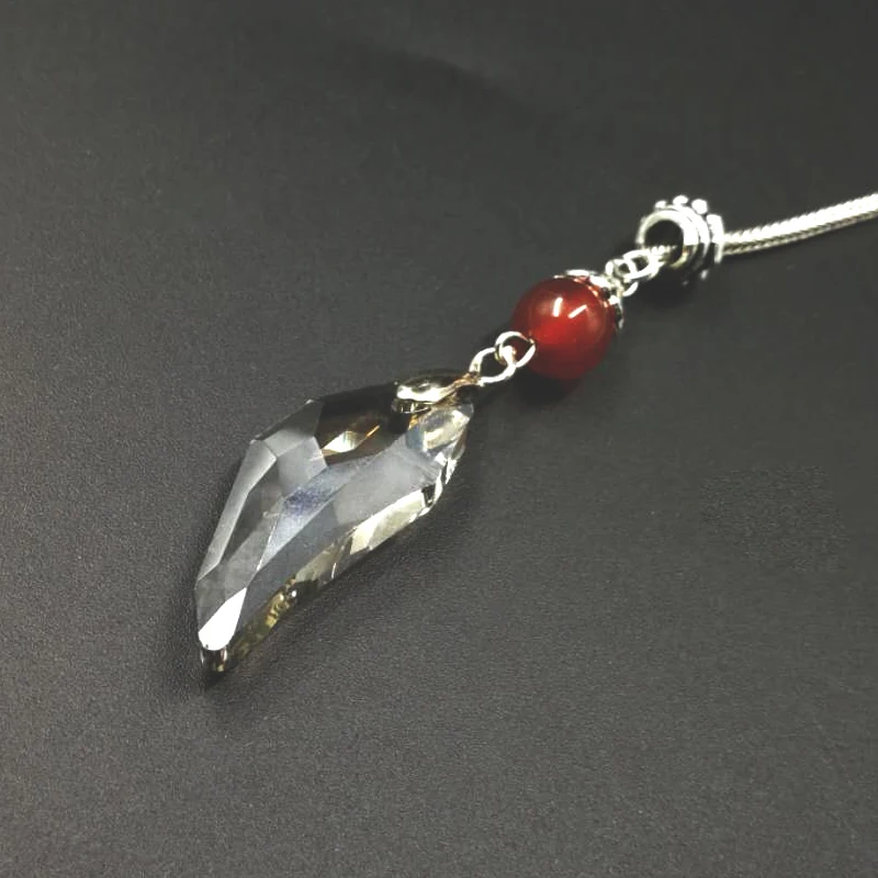 Tasbih white transparent Crystal with red agates tassel transparent style Crystal color prayer beads 33 66 99beads stone Rosary