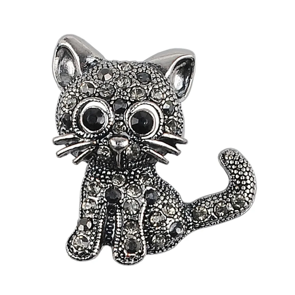 Modern Brooches Cute Little Cat Brooches Pin Up Jewelry For Women Suit Hats Clips