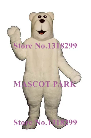 mascot Arctic Bear Mascot Adult Costume Cartoon Snow Polar Bear Theme Anime Cosplay Costumes Carnival Fancy Dress Kits