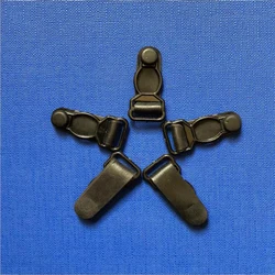 Plastic Black Corset Leg Garter Belt Clip Hooks Suspender Ends Hosiery Stocking Grips 50 pcs/lot