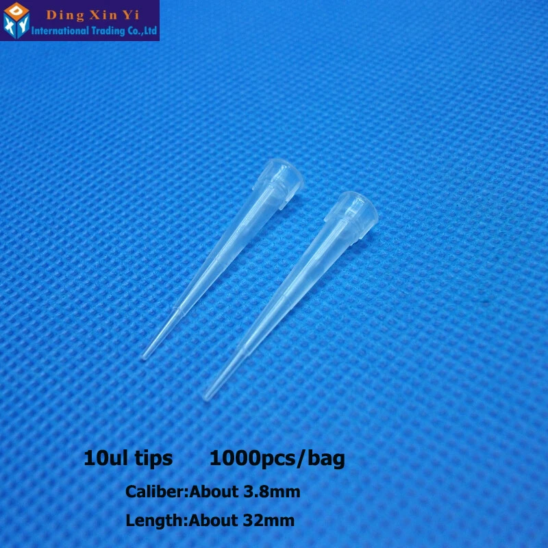 DXY Lab 10ul 200ul 1000ul 5ml 10ml PP Plastic Pipette Tips For Chemistry Test Pipettor Tips/ Disposable Pipette Tip