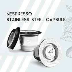 Espresso Capsulas nowa wersja Recargables filtr do kawy ze stali nierdzewnej Nespresso wielokrotnego użytku kapsułka wielokrotnego użytku dla Essenza Mini