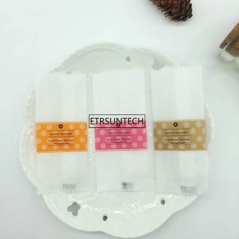 

DIY Handmade Nougat Candy Packaging Bag Machine Seal Tissue Paper Nougat Bags 4x9.5cm