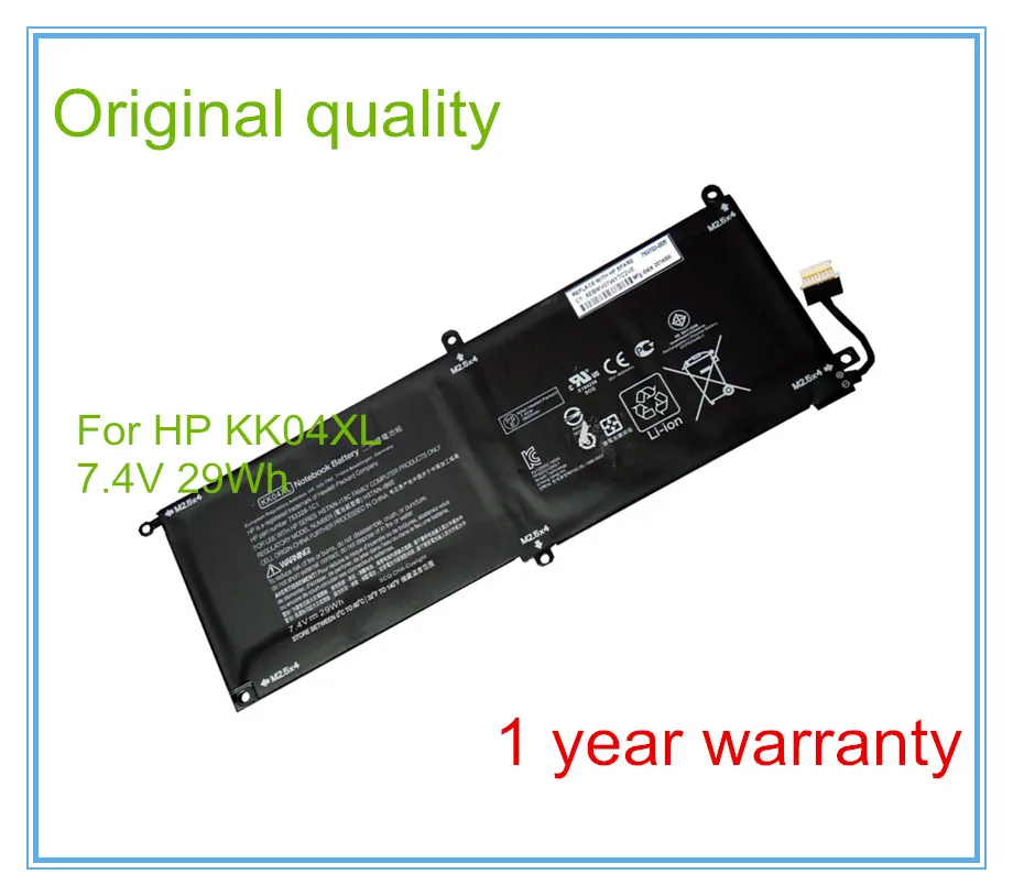 

7.4V 29Wh KK04XL Battery HSTNN-IB6E For x2 612 G1 Tablet 753703-005