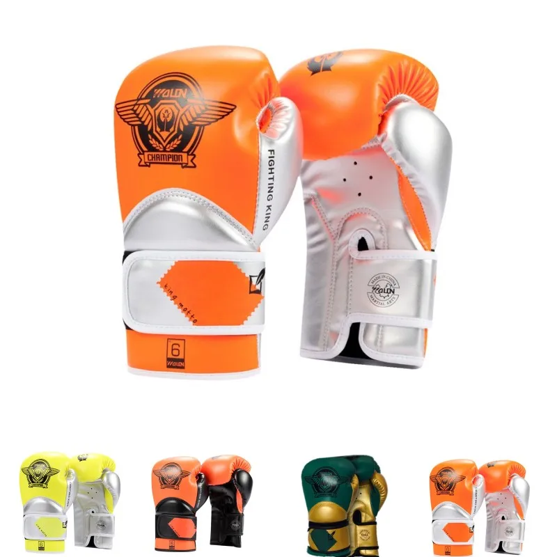 dedicated for Kids Children Karate Boxing Gloves Mitts Sanda Karate Sandbag Taekwondo Protector Gloves MMA Muay Thai 6oz bok