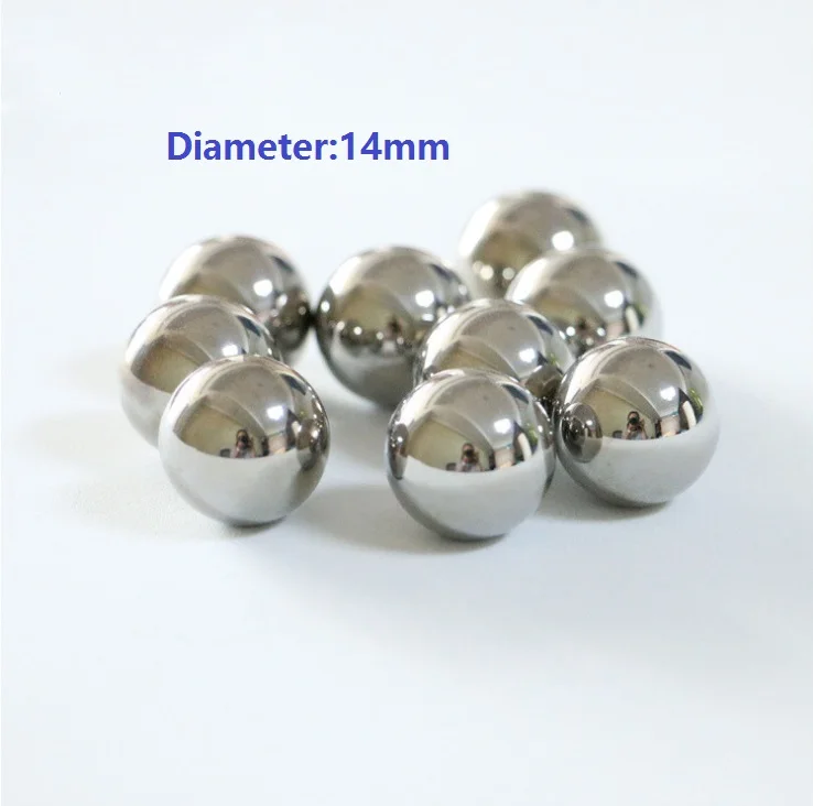 

1kg/lot (89pcs) Diameter 14mm high quality 304 stainless steel balls Dia 14 mm bearing balls for hunting slingshot shooting