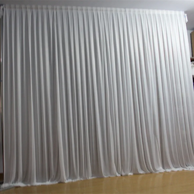 

High Quality 20ft Wedding backdrop swags ice silk banquet DIY backdrop decor with Tassel Swags Wedding Deaoration