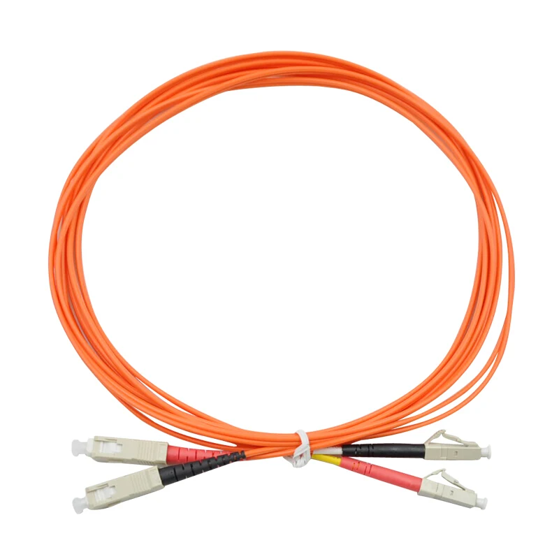 

100 Meter LC-SC Fiber Optic Cable MultiMode Duplex Patch Cord OM1 62.5/125 100M