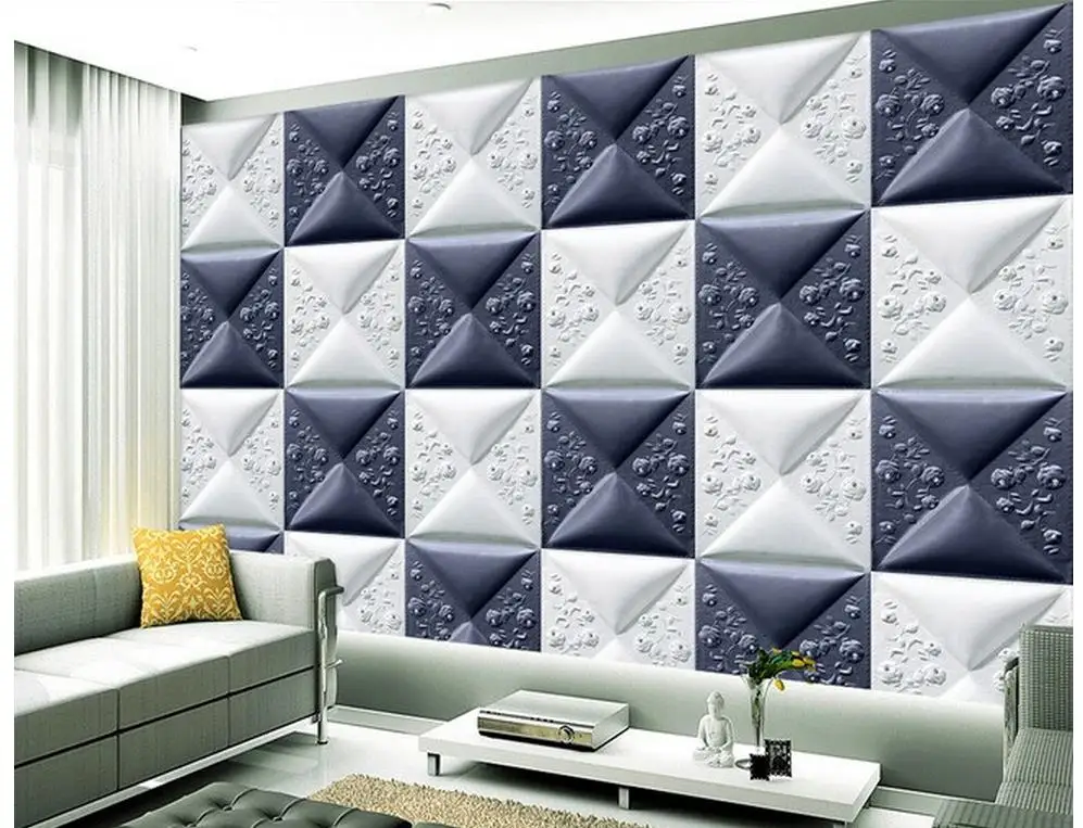 

fantasy wallpaper 3d wallpaper modern 3D grid exquisite murals TV backdrop 3d wallpaper for room classic painting wallpaper