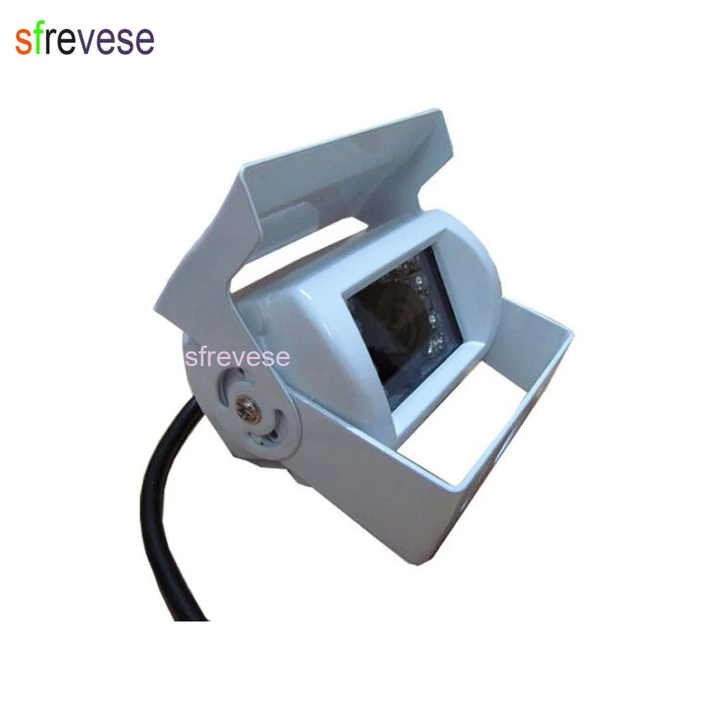 White Waterproof 18 LED IR Night Vision Car rear view Reversing Parking Backup Camera For Bus Truck Motorhome Vehicle