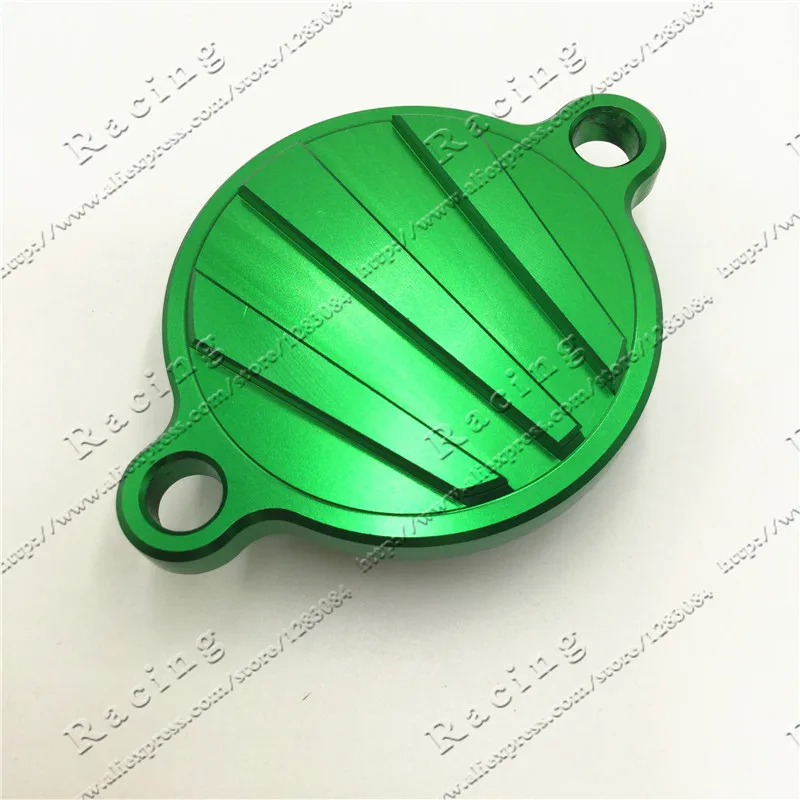 Green CNC Billet Oil Filter Cover For   KXF450  KX