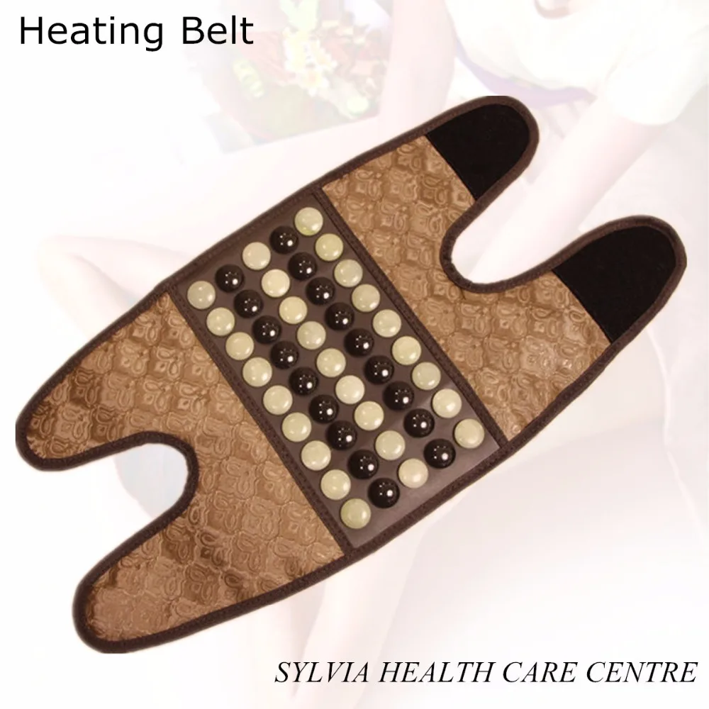 Far Infrared heating tourmaline Jade Belt Health Care Belt heating jade stone belt heating massage kneepad waist support belt