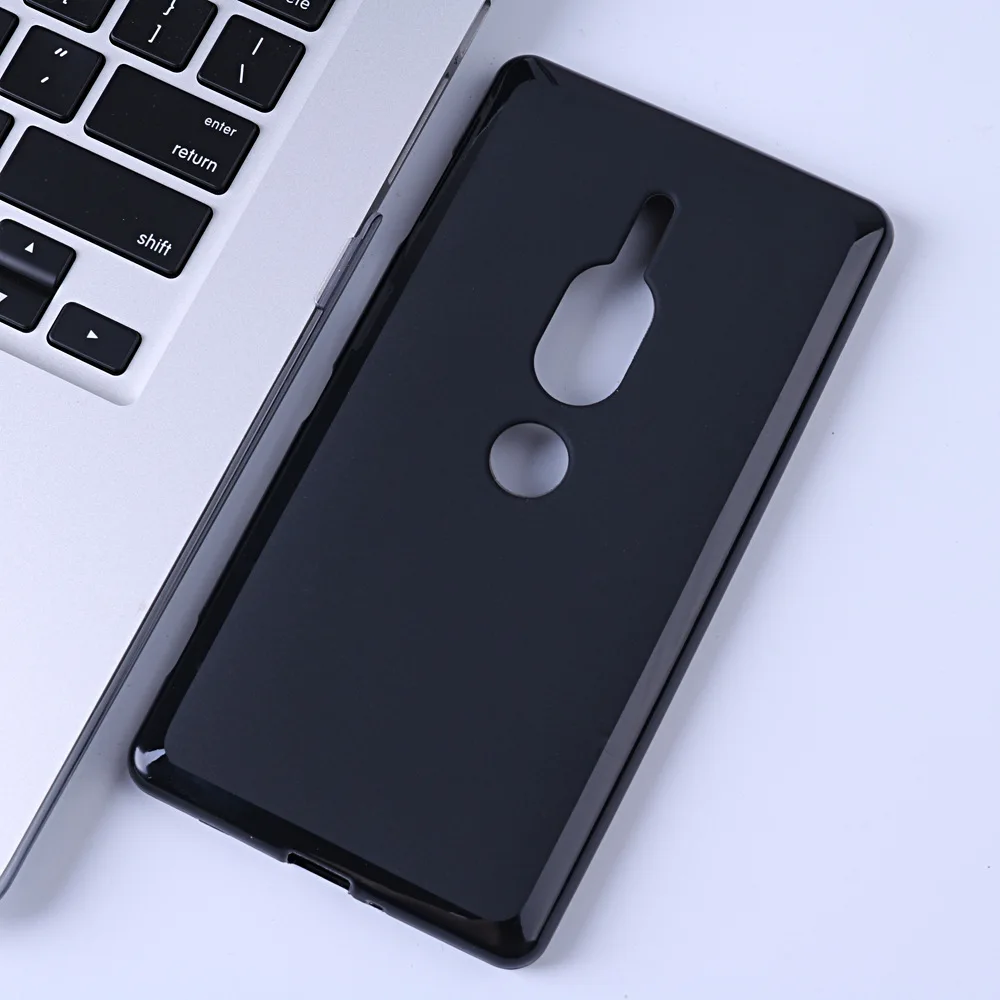 Matowe etui z miękkiego TPU do Sony Xperia XZ2 XZ2 Compact Premium XZ2C XZ2P Silikonowa, bardzo cienka, wąska tylna obudowa