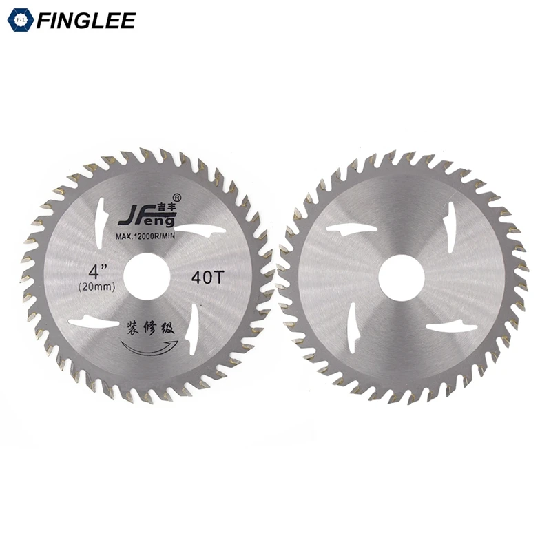 Finglee lâmina de serra circular tct, 1 peça, 4/7/8/6/7 polegadas, para trabalhar com madeira macia, acrílico e plástico