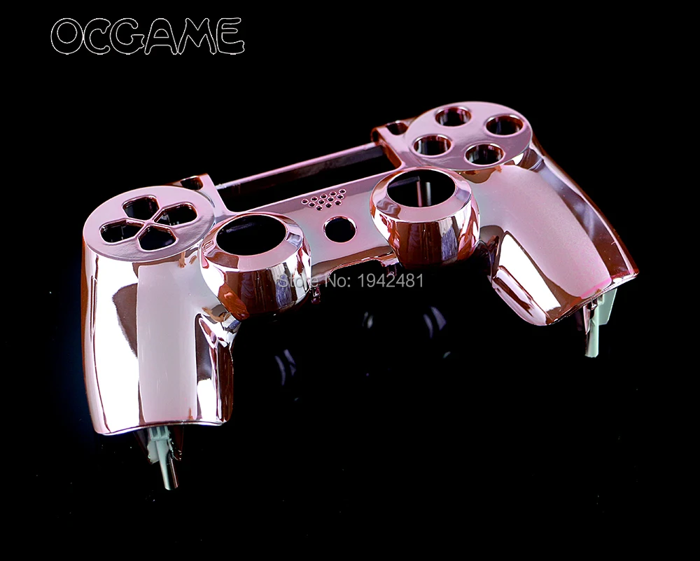 12pcs 8 colors Chrome Shell Case controller shell case For PS4 JDS 001 010 JDM 001 Wireless Controller without button parts