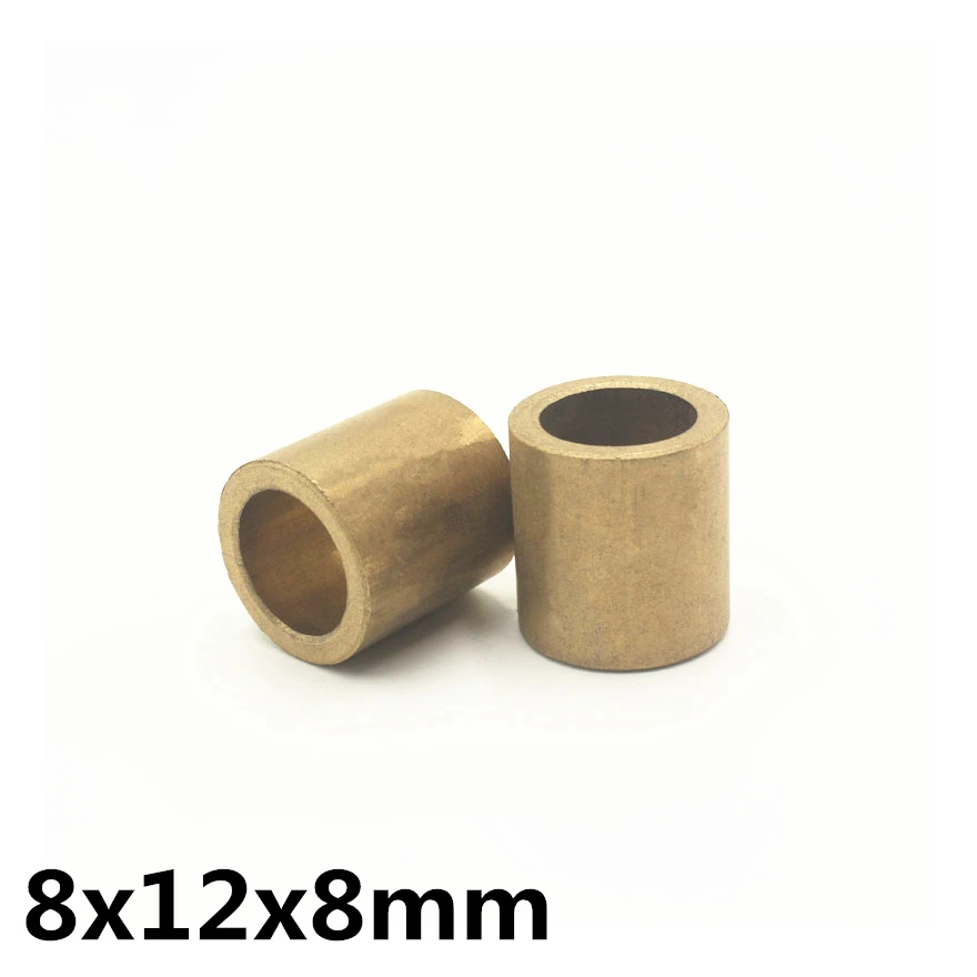 

10pcs 8x12x8 mm FU-1 Powder Metallurgy oil bushing porous bearing Sintered copper sleeve 081208