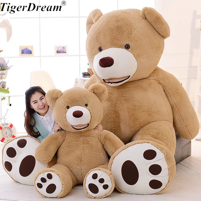 

100cm Soft PP Cotton Stuffed American Giant Bear Toy Big Animals Bears For Valentine's Day Gift Animal Teddy Bear 3 Colors