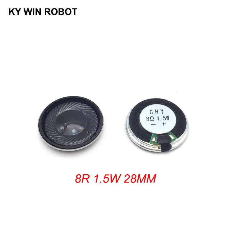 2pcs/lot New Ultra-thin Mini speaker 8 ohms 1.5 watt 1.5W 8R speaker Diameter 28MM 2.8CM thickness 4.8MM