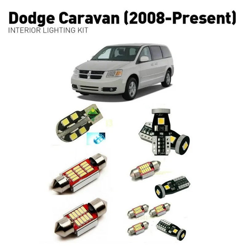 

Led interior lights For Dodge caravan 2008+ 13pc Led Lights For Cars lighting kit automotive bulbs Canbus