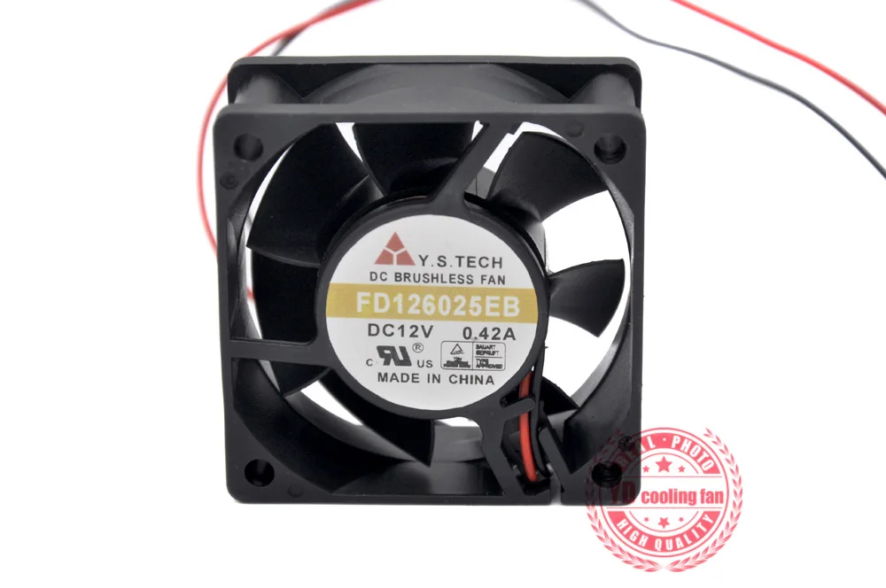 NEW Y.S.TECH FD126025EB 6025 12V 0.42A 6CM cooling fan