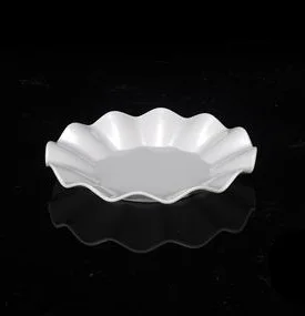 Round Plate Replica Melamine Dinnerware Dinner Plate Lotus Dish Victualing House Canteen Restaurant A5 Melamine Tableware