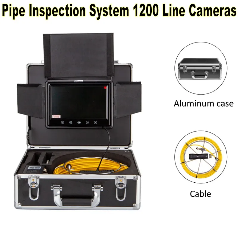 

WP70E HD1200TVL Dual lens pipe drain sewer inspection camera 12pcs white lights 8pcs infrared lights Endoscope camera DVR record