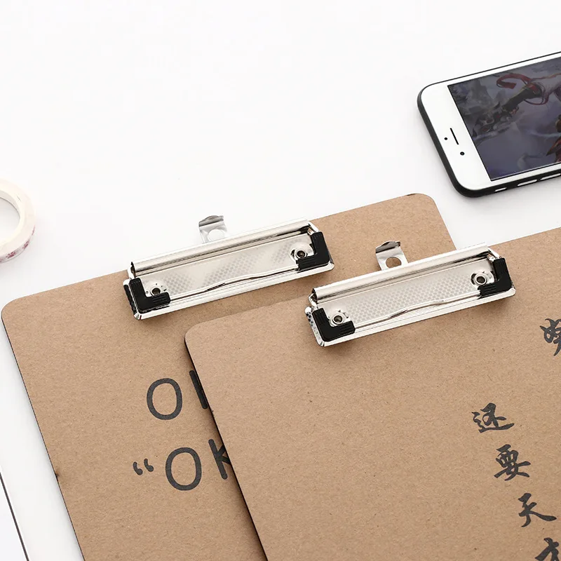 31*22cm Cowhide Color A4 File Splint Writing pad portfolio Board Bill Archives Data Handout Mix Paper Capa-citor Write Plate