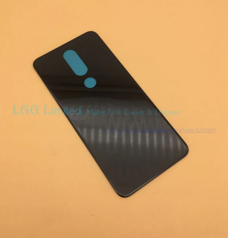 For Nokia X5 5.1 Plus Back Glass Housing Cover For Nokia 6.1 Plus X6 8.1 X7 Rear Battery Cover Replacement Spare Repair Parts
