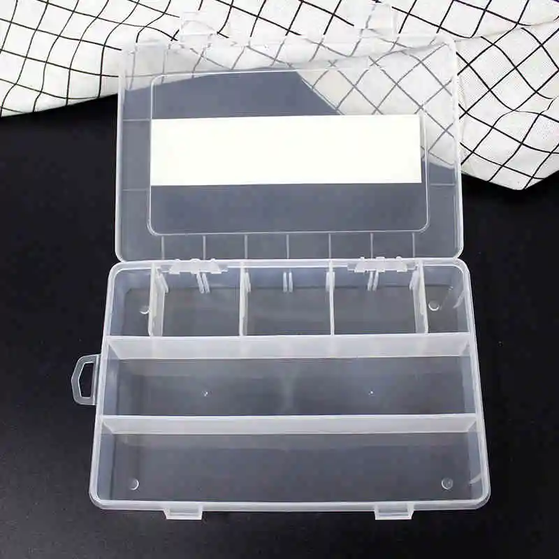 Sketch Pencil Case Simple Plastic Tool Box Artistic Supplies Storage Box Transparent Stationery Case Free space switching