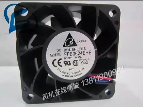 Wholesale: original  FFB0624EHE 24V 0.57A 6CM 60*60*38  three line ball fan speed