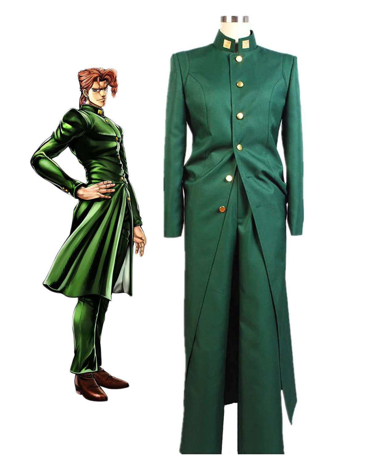 

Noriaki Kakyoin Cosplay JoJo's Bizarre Adventure Stardust Crusaders Kakyoin Cosplay Costume Custom Made Any Size