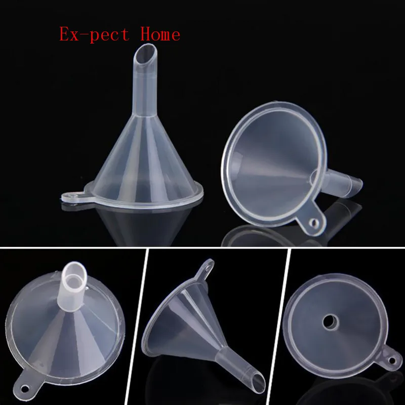 Mini transparent plastic funnel Hopper Kitchen cozinha cooking Accessories gadgets perfume emulsion Packing auxiliary tool