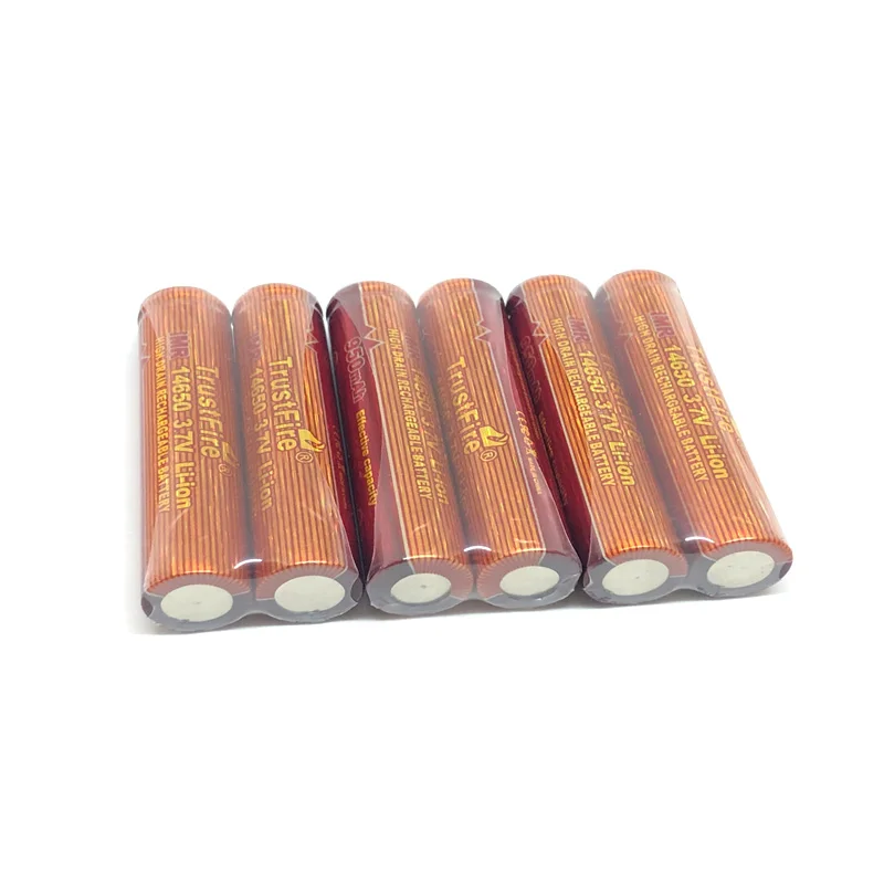 

18pcs/lot TrustFire IMR 14650 950mAh 3.7V High Drain Rechargeable Lithium Battery Cell For E-Cigs Torches Output 10A Batteries