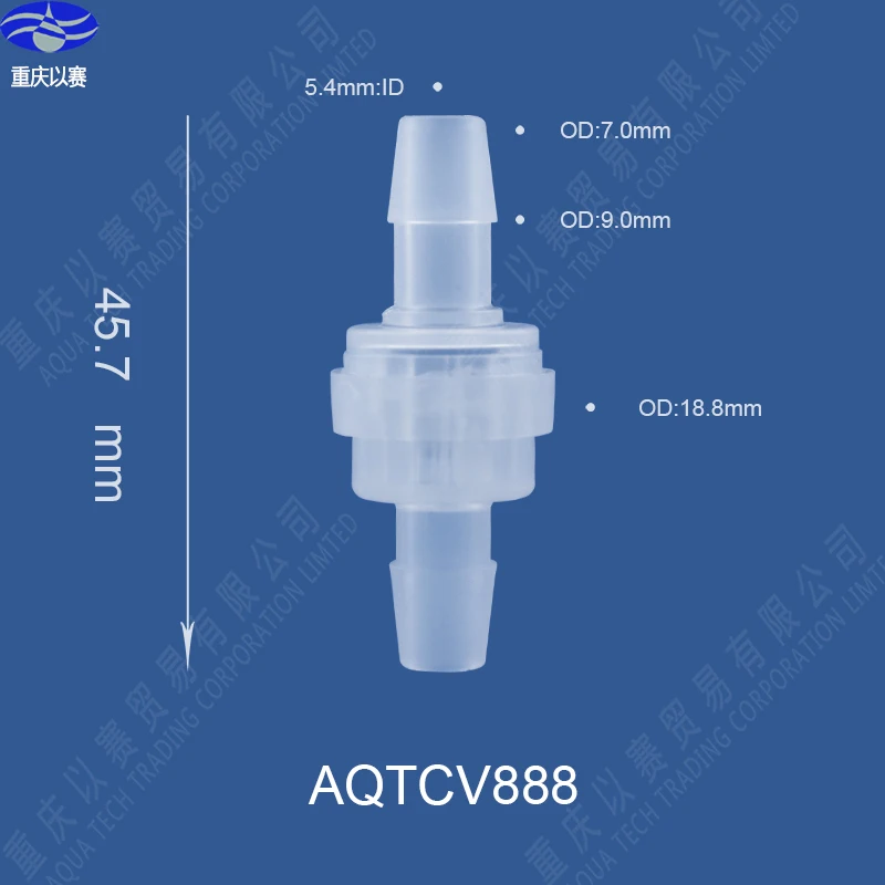 AQTCV888(7mm) viton rubber one-way valve,non-return valve with viton rubber seal,  100 pieces per lot