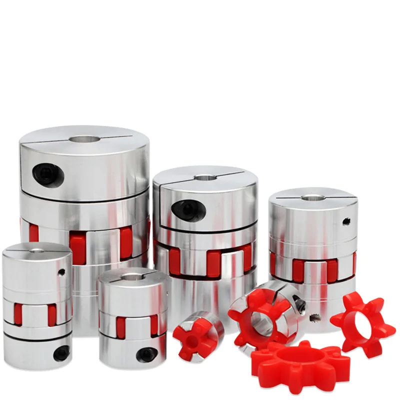 CNC Motor Jaw Shaft Couplers Flexible Spider Plum Shaft Coupling D20 L25 4mm 5mm 6mm 6.35mm  8mm 9mm 10mm  Elastic Coupling