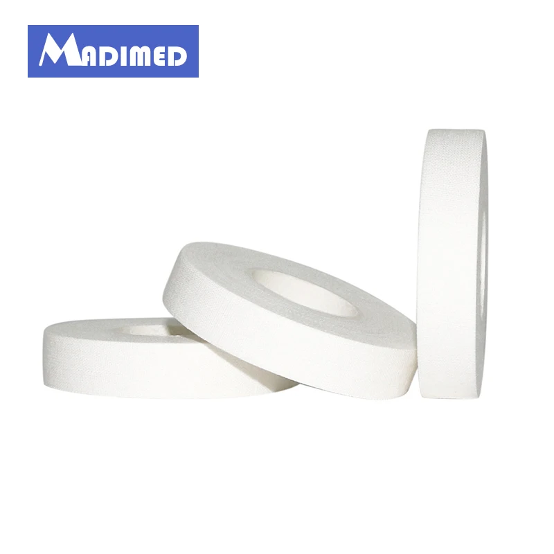 MADIMED 1.25cm*5m Zinc Oxide Plaster 24 Rolls /Lot Sports Tape Cotton Tearable Adhesive Bandage Medical Tape