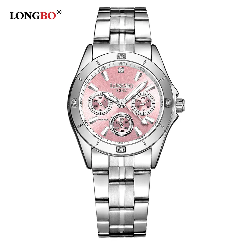 2018 New LONGBO Fashion Brand Women Watches Decorative Dial Casual Stainless Steel Band Women Quartz Watches Leisure Lady Watch