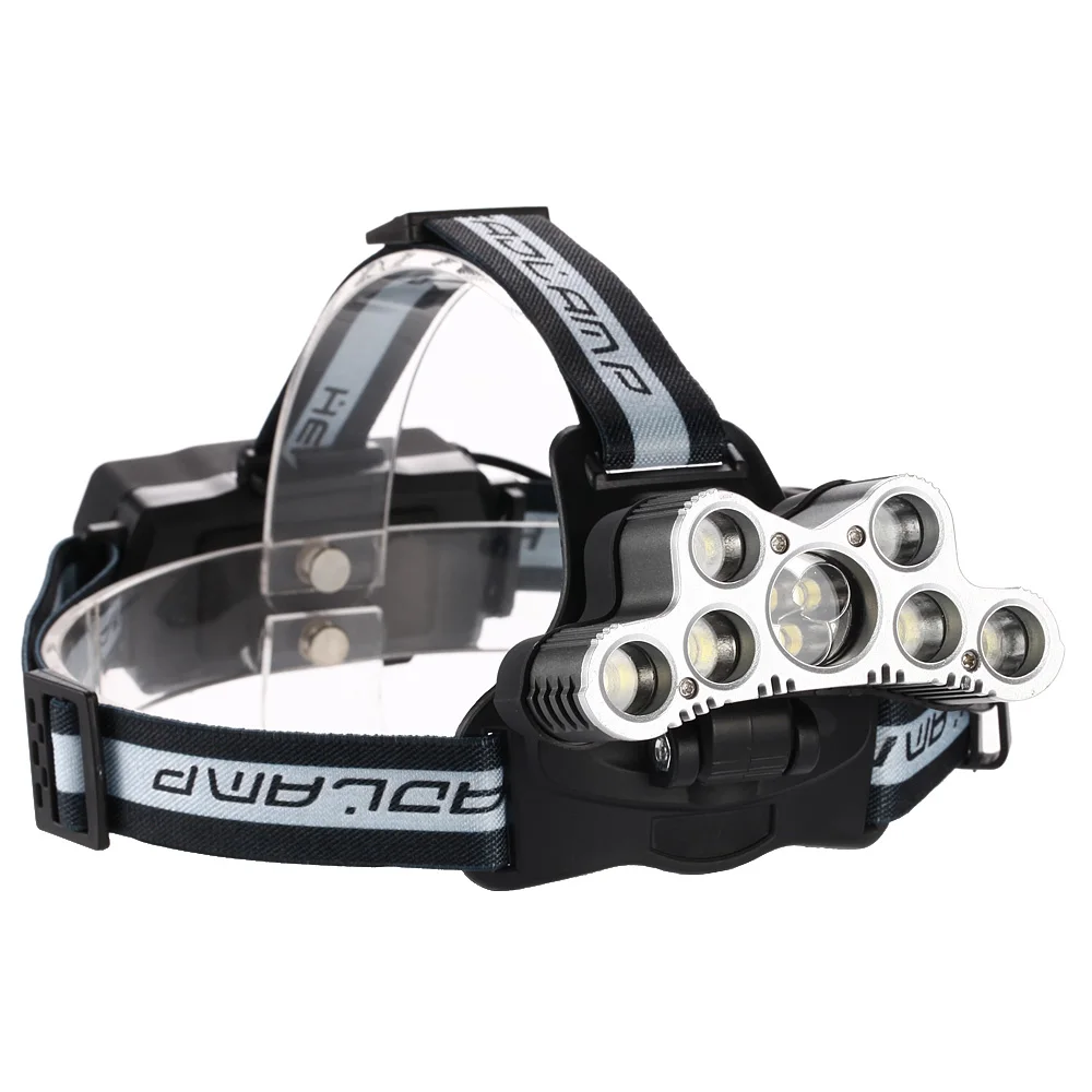 new 9 x  T6 +2*R5 USB LED Rechargeable Headlamp High Power Head Lamp 2pcs 18650 Battery Headlight Travel Head Torch