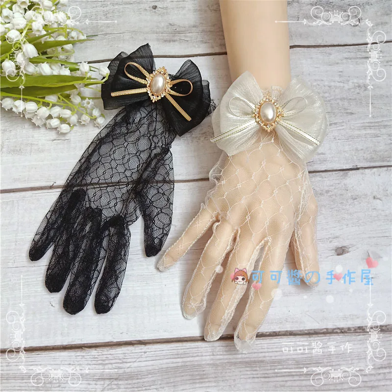 

Handmade Lolita flower wedding gygygys tea lolita gorgeous elegant summer lace lace hand cuffs