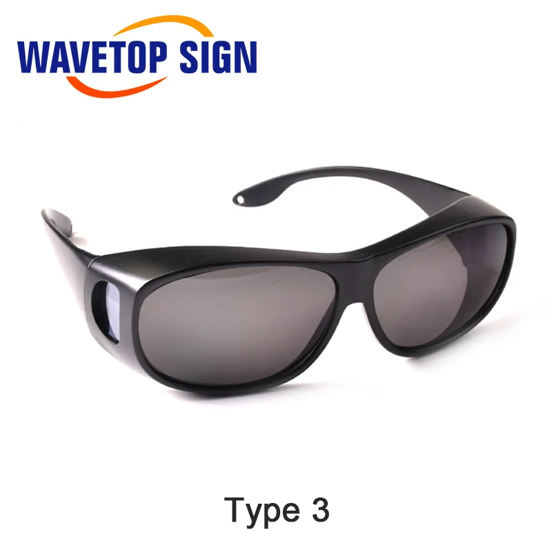 WaveTopSign TCO2 Series 10600nm เลเซอร์ความปลอดภัย Goggles Shield สำหรับ CO2 ตัดเลเซอร์แกะสลักเครื่อง