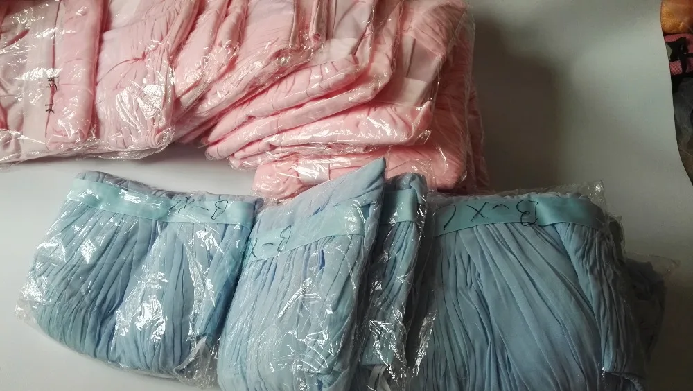 Em estoque verão chiffon azul rosa curto vestidos de dama de honra para festa de casamento formatura robe graduação vestido memória doce sw1810