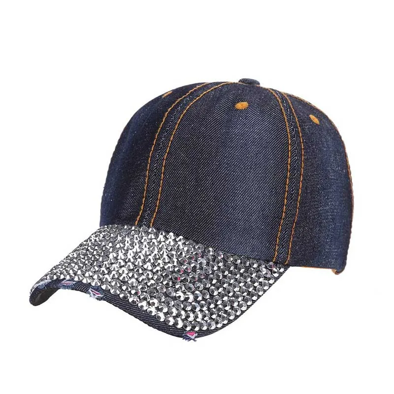 GD luxury Baseball Caps 2017 New style Pure men and women sun hat rhinestone hats denim and cotton snapback cap hip-hop hat