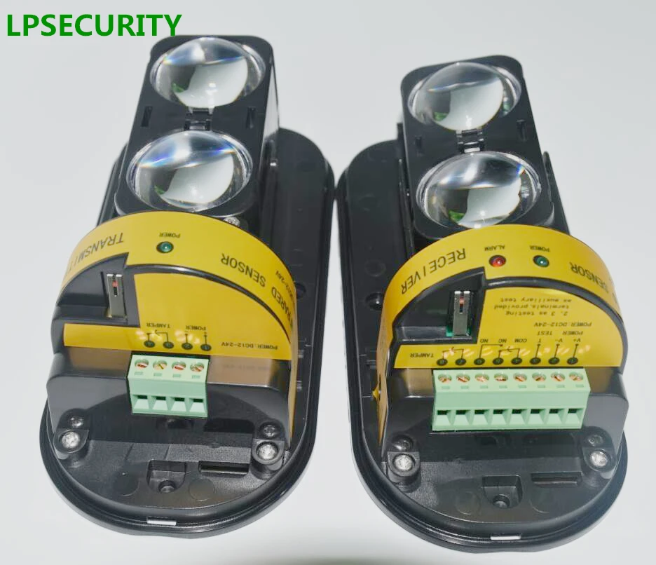 Sensor de doble haz para exteriores, Detector de intrusión infrarroja activo IR 30m ~ 150m, barrera de pared perimetral para alarma GSM