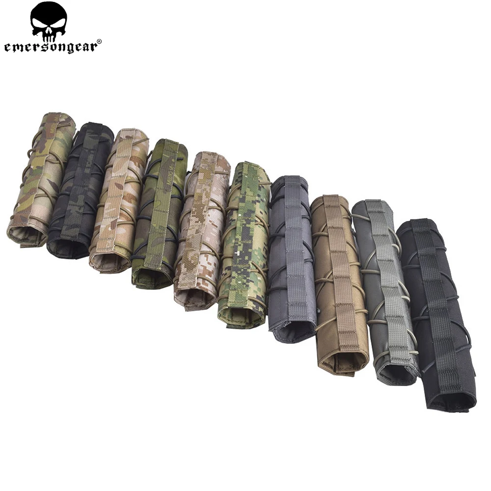 Emersongear Tactical 22cm Suppressor Cover Airsoft training camp Silencer Quick Release Cover  500D Nylon Multi-camo EM9330