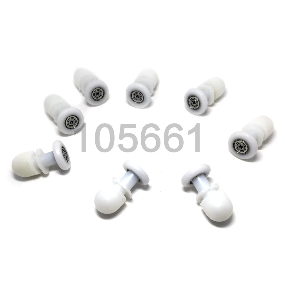 

25mm Dia. 6mm Width Wheel Partiality Pulley Shower Door Roller Runner CY-806 of a set