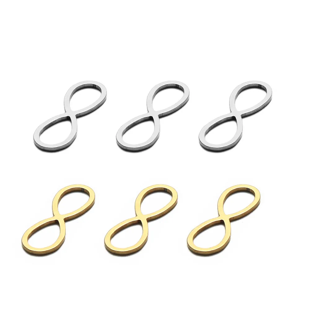 20Pcs/lot New Style Stainless Steel Infinite Pendant For Jewelry DIY Infinite Charm Making Accessories