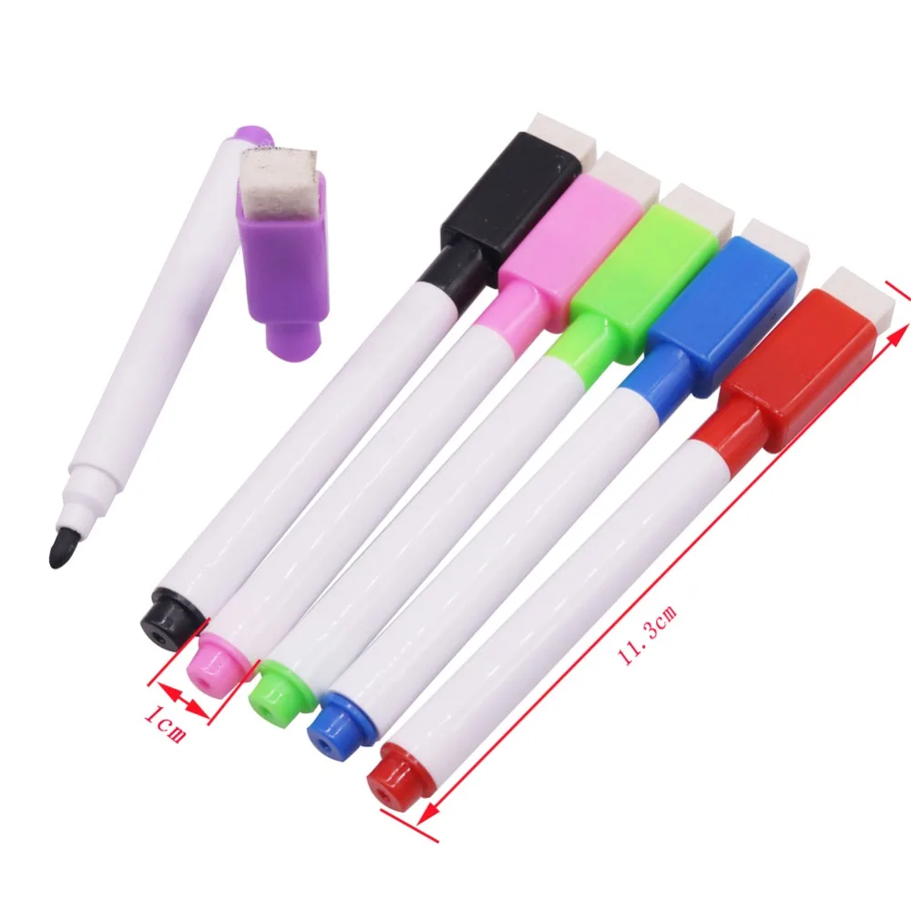 6 Colors Erasable Magnetic Whiteboard Marker Pen Blackboard Marker Chalk Glass Ceramics Office School Art Marker Stationery