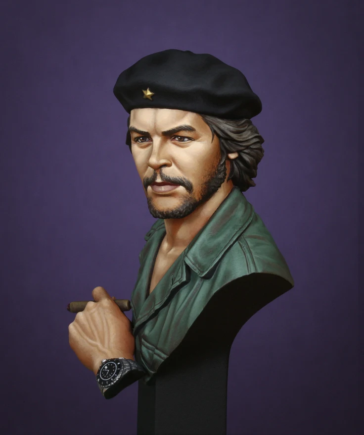 Unpainted Kit 1/10 Che Guevara bust    figure Historical  Resin Figure miniature garage kit